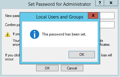 đổi password trên vps